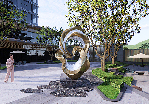 TITAN Property Winner - Changsha green town Fengqiluming landscape sculpture desgin